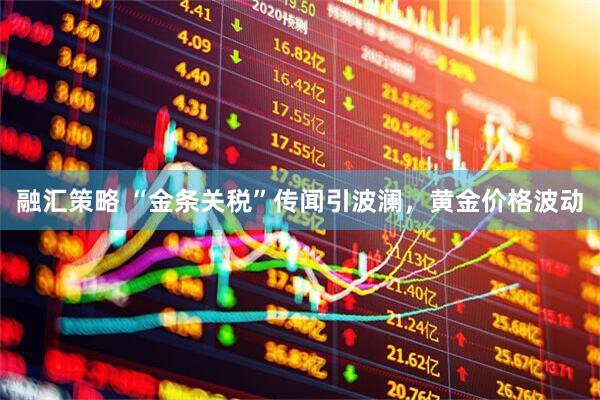 融汇策略 “金条关税”传闻引波澜，黄金价格波动